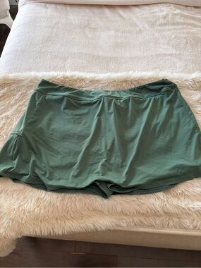 Jantzen swim skirt skort 18 xxl green boy shorts